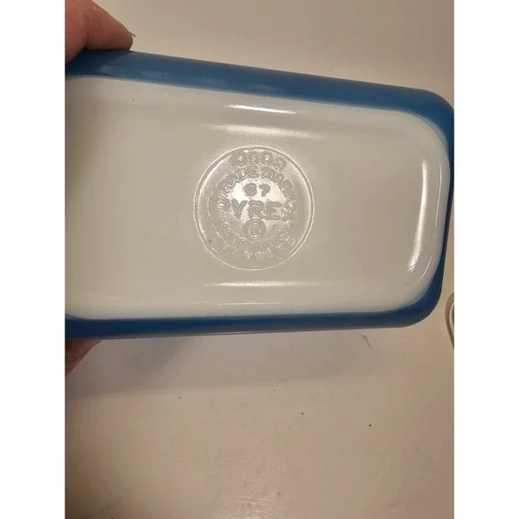 Vintage PYREX Refrigerator Dishes 3 Piece Set W 2 Lids 501, 502 Primary Colors - Picture 14 of 16